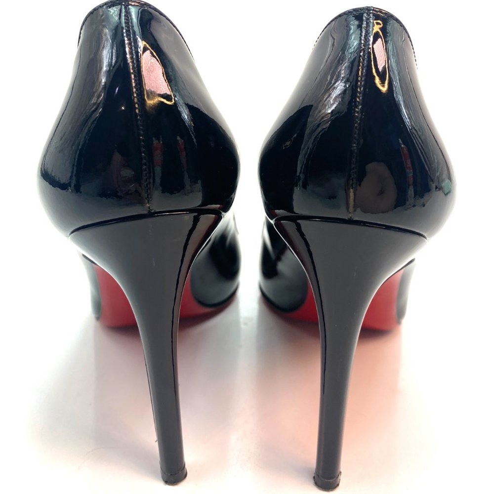 Black Patent Pointed-Toe High Heel Pumps - Women - Picture 5 of 15